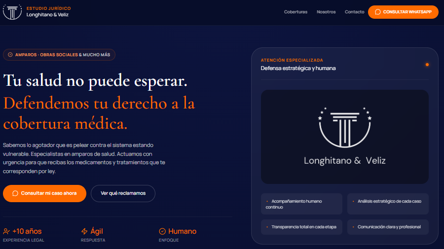 Landing Page L&V Contacto